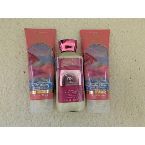 8 Oz - Bath & Body Works Perfect in Pink Daily Nourishing Body Lotion-PRIORITY - Picture 1 of 7